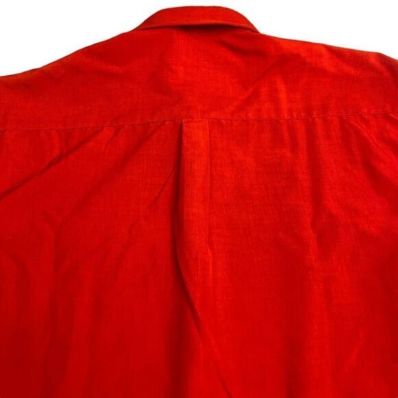 Oobe Chikfila Red Long Sleeve Button Down Team Member Shirt Sz 3XL - Picture 7 of 12